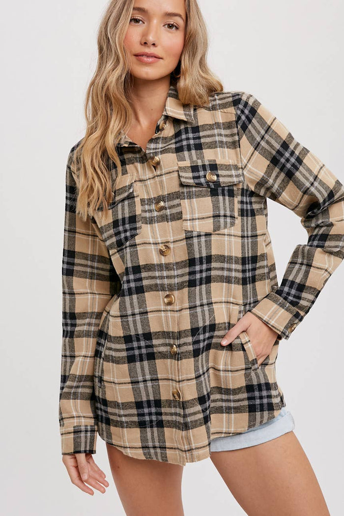 Flannel Plaid Button Up