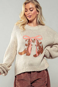 Coquette Cowgirl Knit Sweater