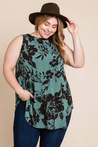 Floral Tunic Tank - Plus