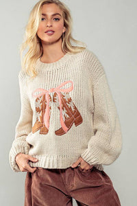 Coquette Cowgirl Knit Sweater