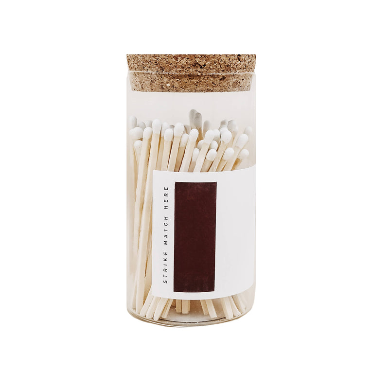 Medium Hearth Matches - White