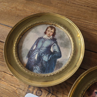 STV27 Brass Plates with Vintage Portraits