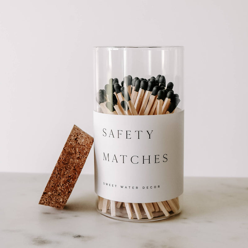 Medium Hearth Matches - Black