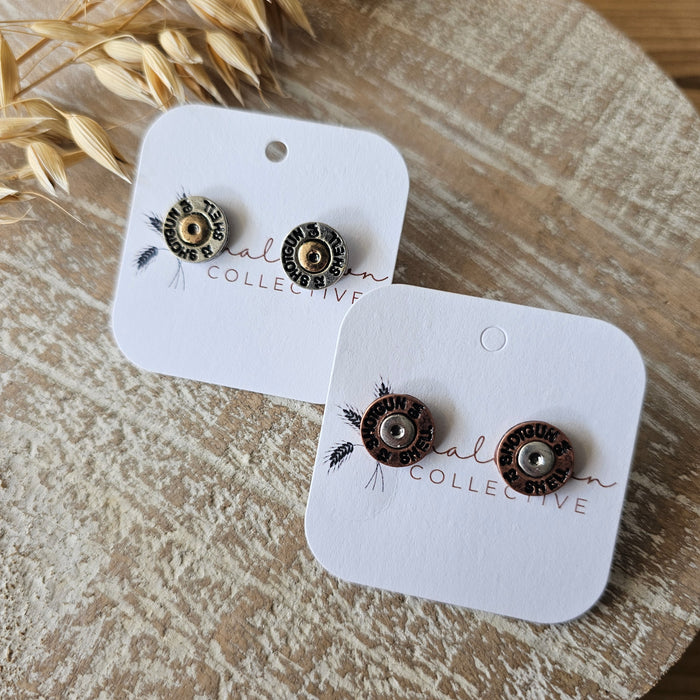 Shotgun Shell Earrings: Copper