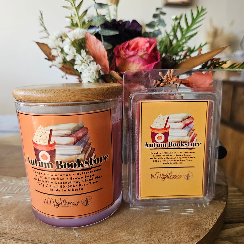 WD Lighthouse Candle and Waxmelt - Autumn Bookstore