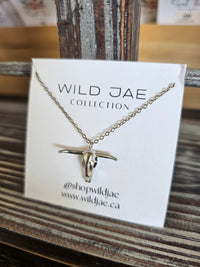 Wild Jae Collection - Steer Skull Necklace