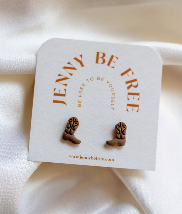 Jenny Be Free - Mini Boot Studs: Cowboy Brown