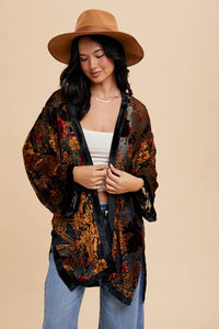 The Burnout Velvet Kimono