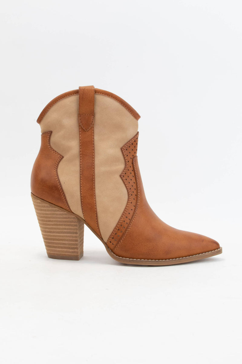 Eastwood Western Bootie - Camel