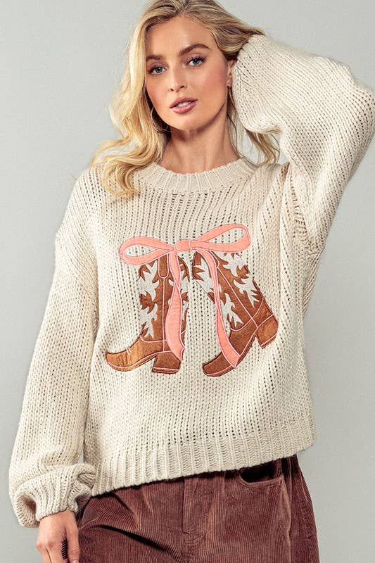 Coquette Cowgirl Knit Sweater