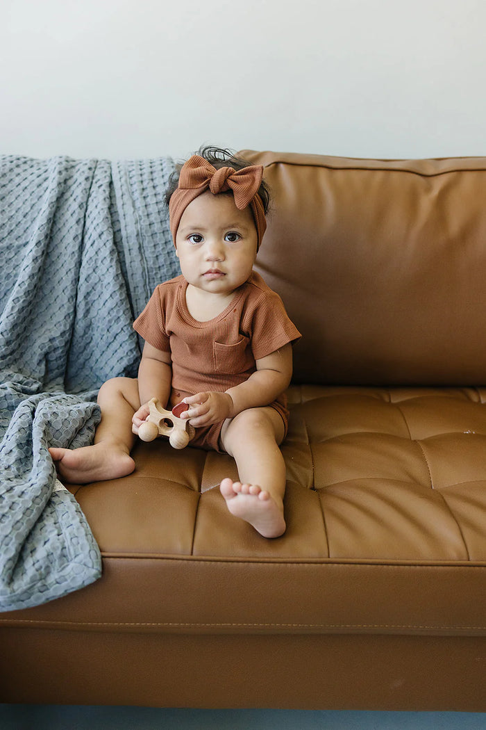 Mebie Baby - Organic Cotton Head Wrap - Rust