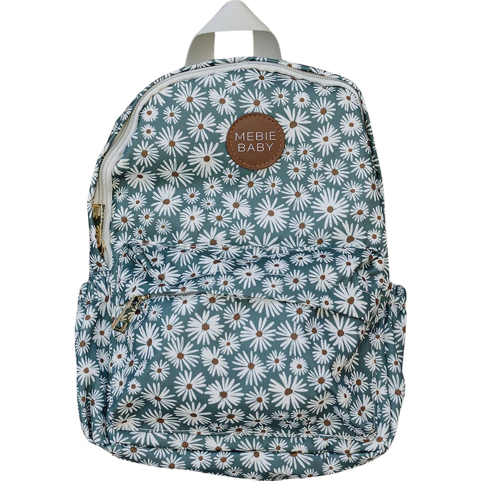 Mebie Baby Green Daisy Mini Backpack