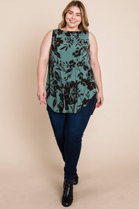 Floral Tunic Tank - Plus