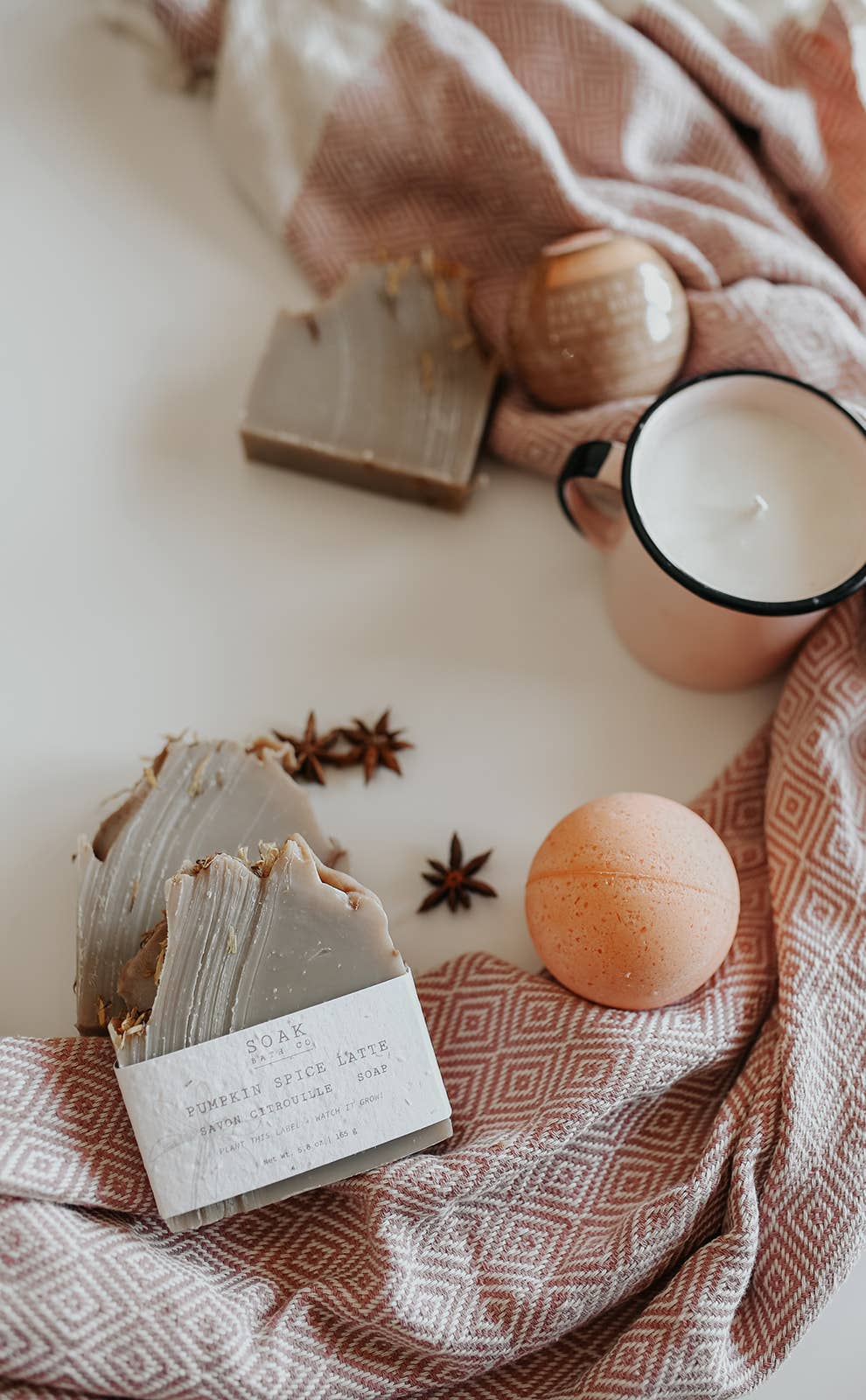 SOAK Bath Co - Pumpkin Spice Soap Bar - Fall Collection