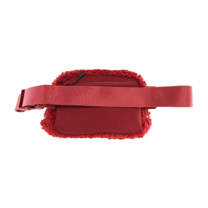 Sherpa Belt Bag-Burgundy