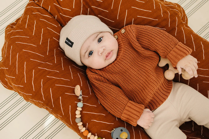 Mebie Baby - Beanie - Oatmeal