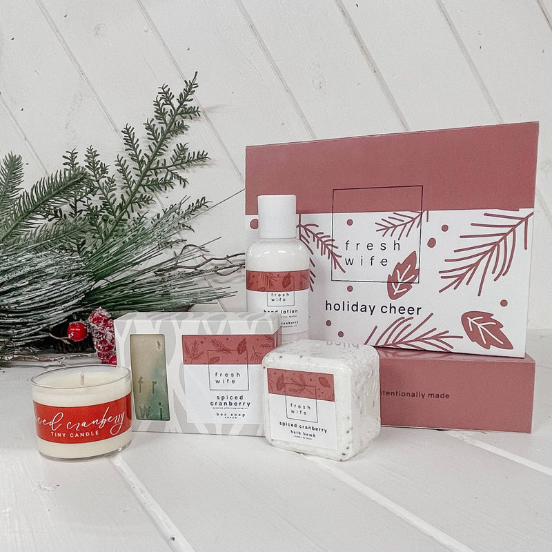 The Fresh Wife Soap Company - Holiday Cheer Gift Set - Spiced Cranberry