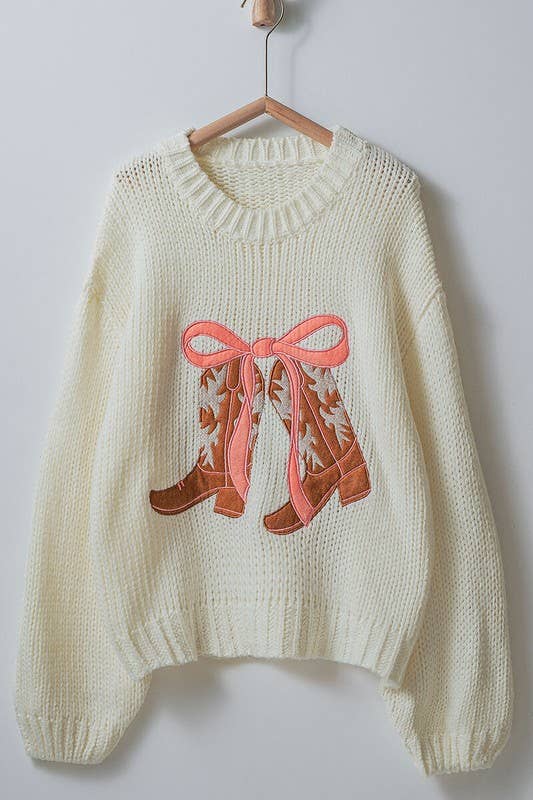 Coquette Cowgirl Knit Sweater