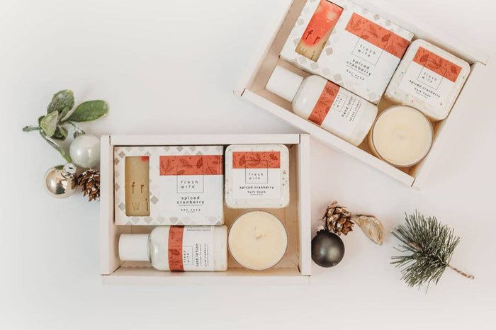 The Fresh Wife Soap Company - Holiday Cheer Gift Set - Spiced Cranberry