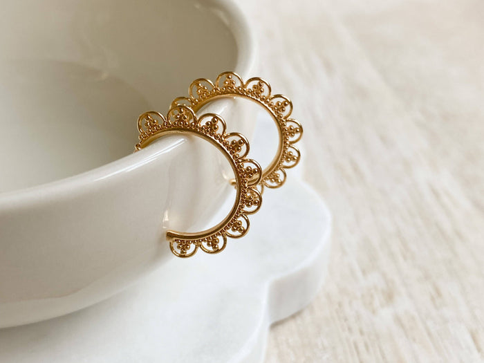 Lace Hoops