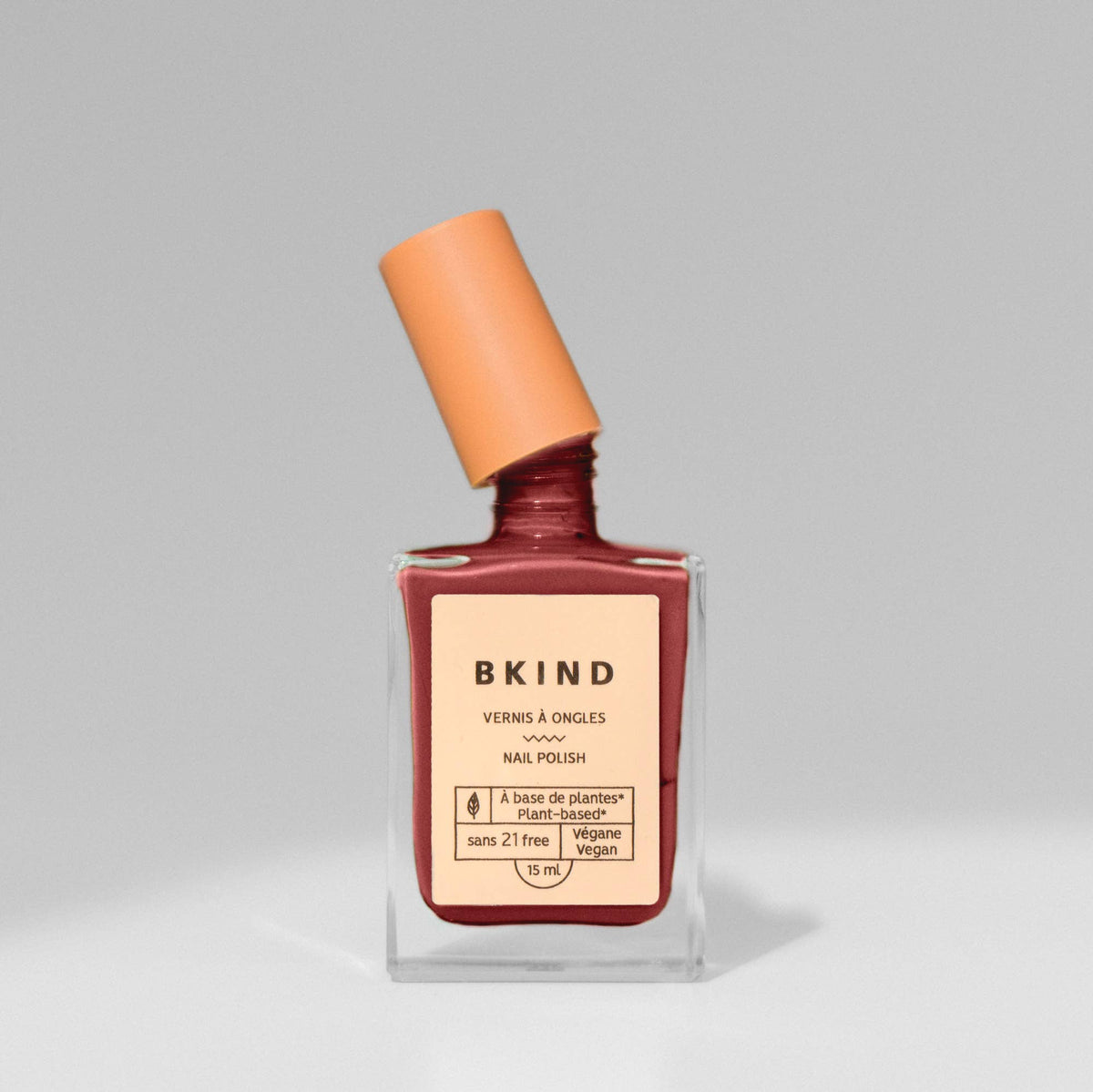 BKIND - Vegan & 21-free Nail Polish - Petite-Bourgogne