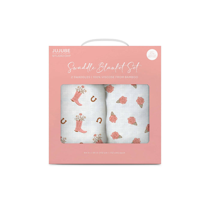 JuJuBe - Swaddle Blanket Set Bloomin' Boot