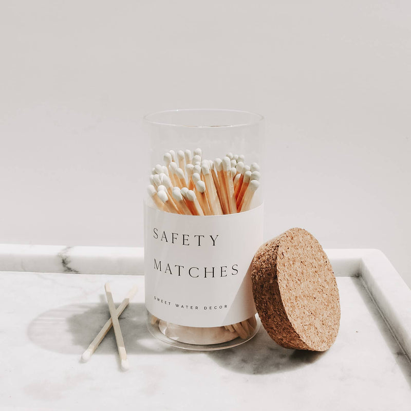 Medium Hearth Matches - White