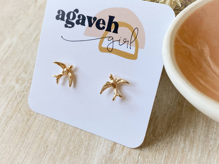 Agaveh girl - Swallow Studs