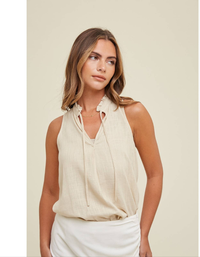 The Georgia Linen Tank Top