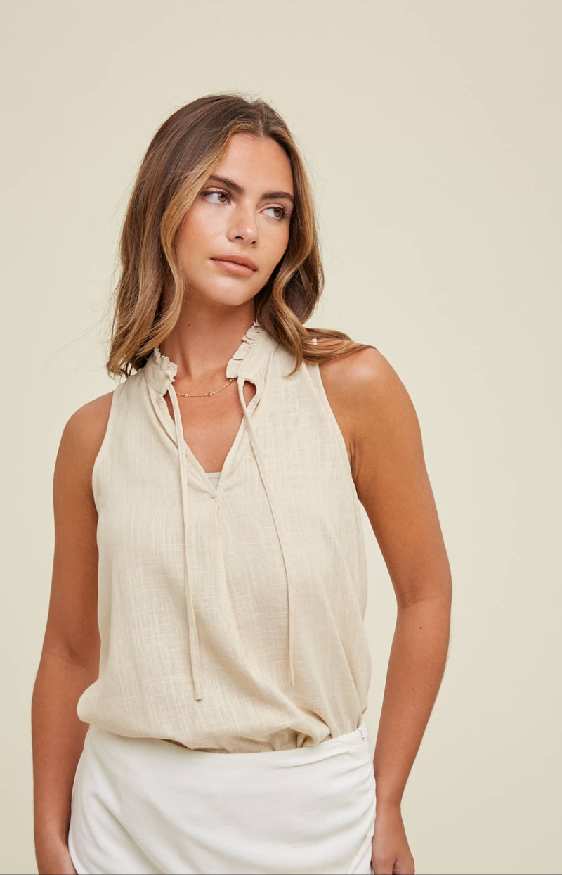 The Georgia Linen Tank Top