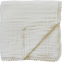 Mebie Baby - Cream Lace Muslin Quilt