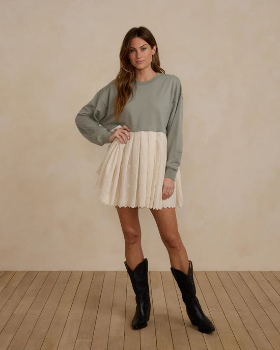 Rylee and Cru Sweatshirt Dress - Laurel