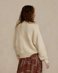 Rylee and Cru Carolina Sweater - Natural Check