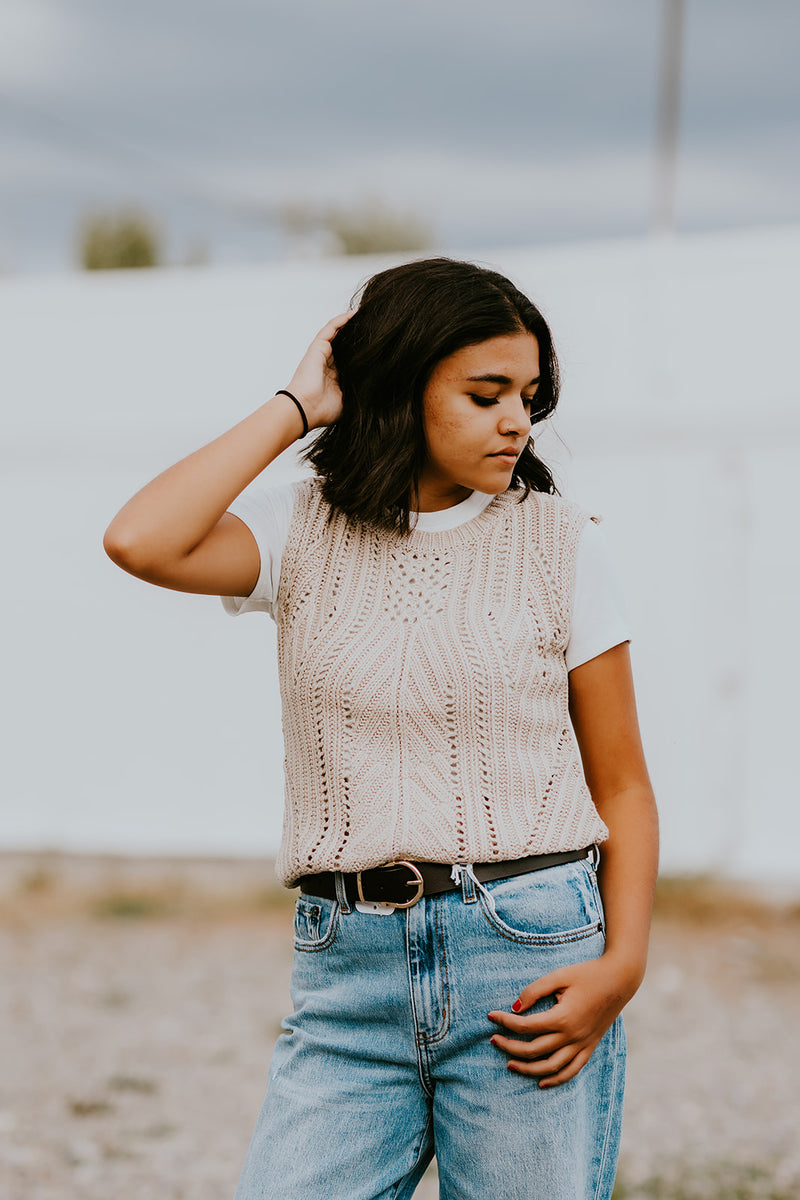 The Champagne Sweater Tank