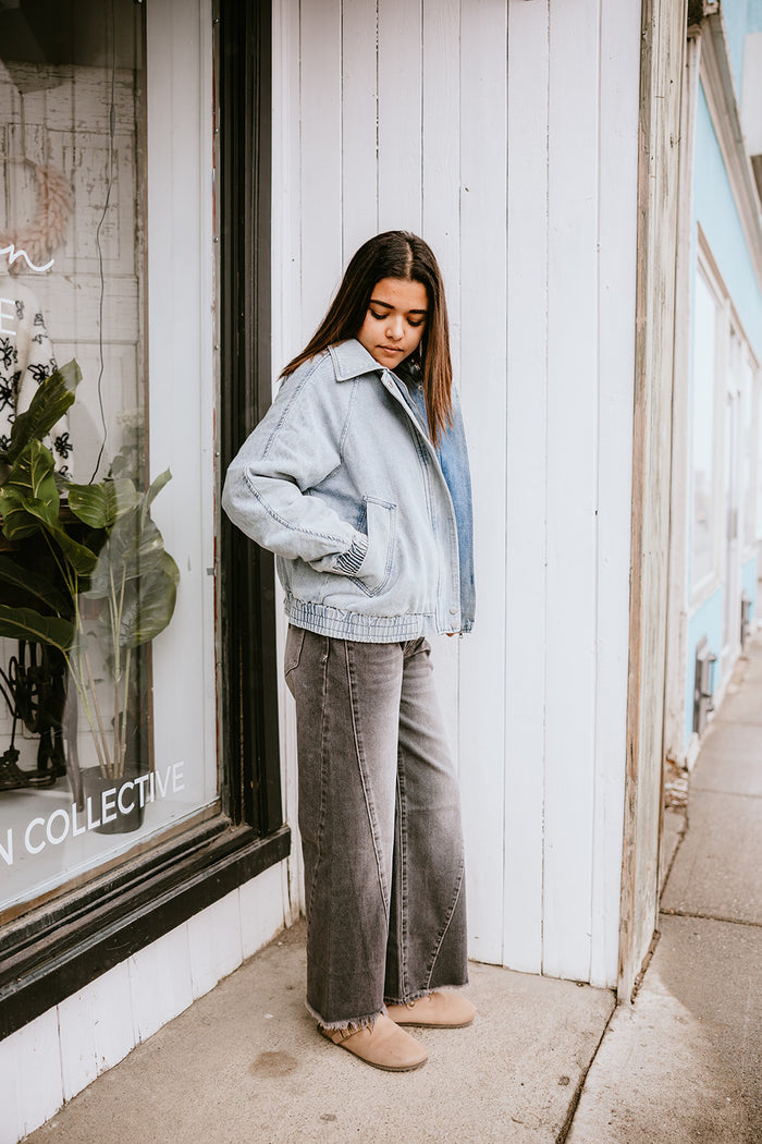 Brunette the Label Christine Bomber Jacket