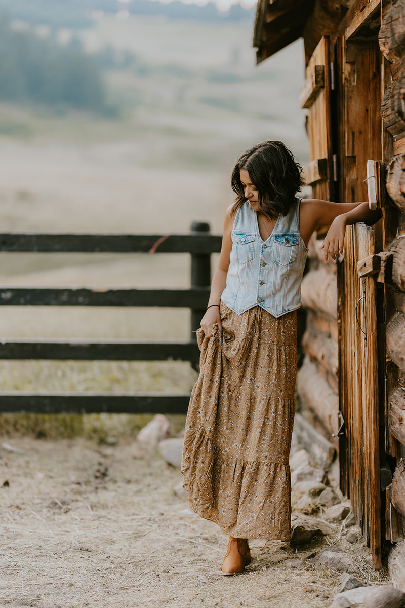 Yarrow Paisley Skirt