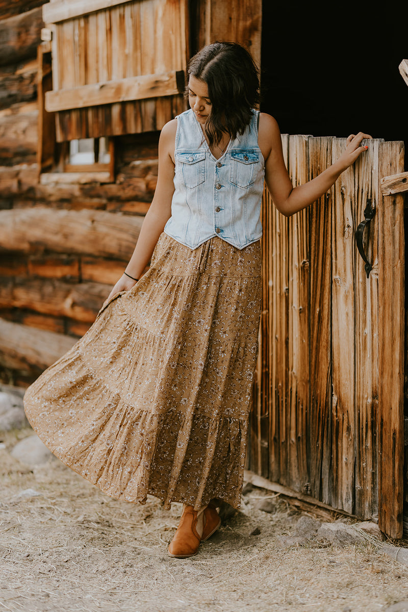 Yarrow Paisley Skirt