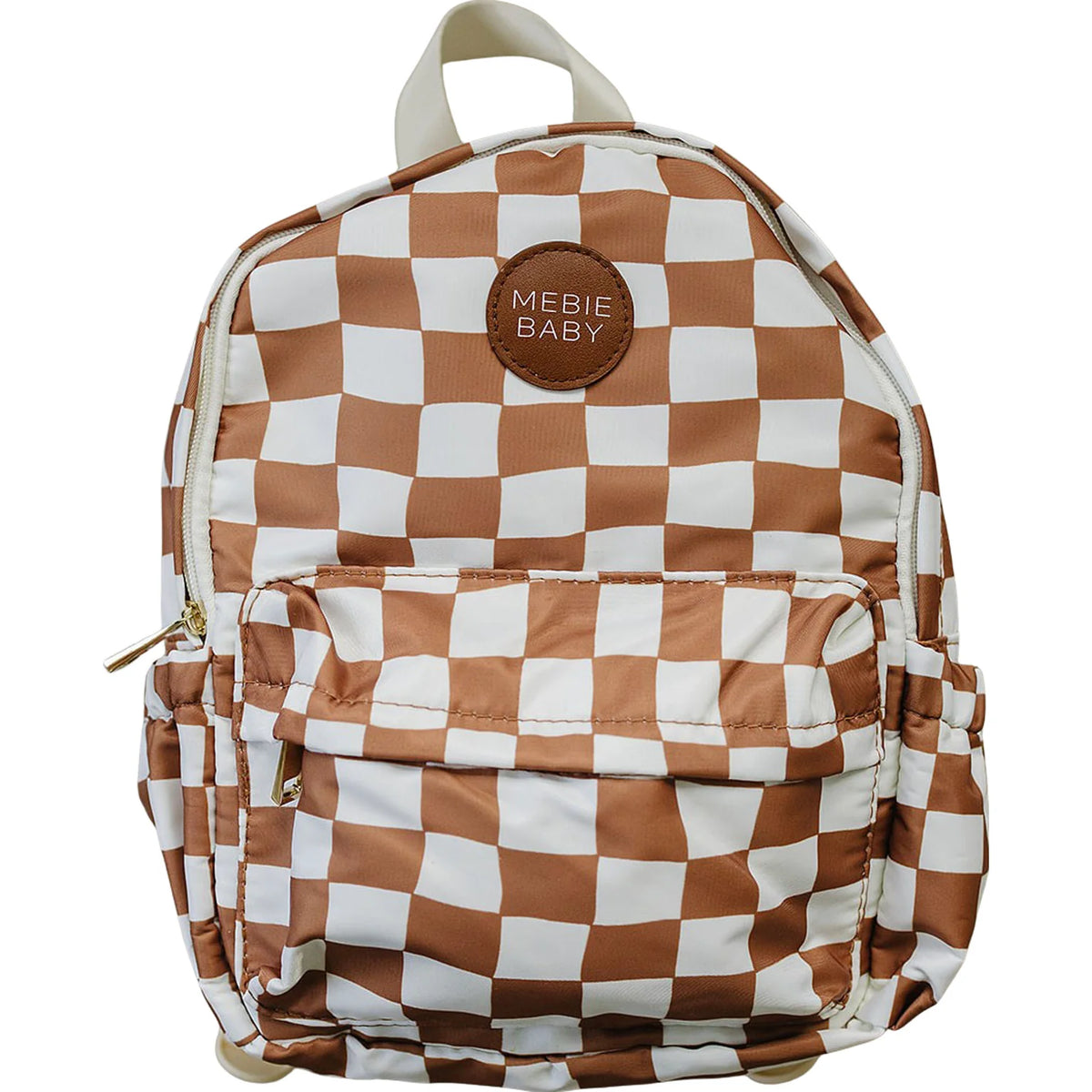 Mebie Baby Rust Wavy Check Mini Backpack