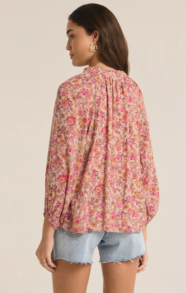 Z Supply Carine Lima Floral Top