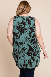 Floral Tunic Tank - Plus