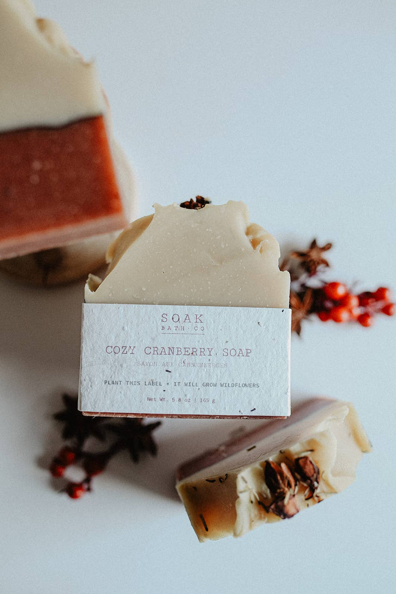 SOAK Bath Co - Cozy Cranberry Soap Bar