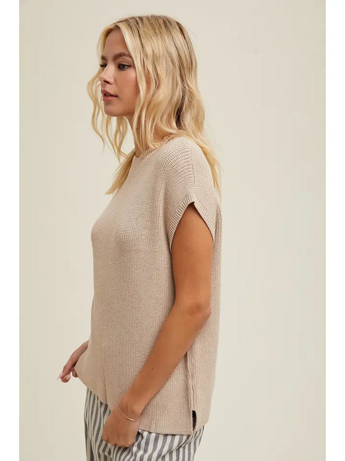 Mock Neck Sweater Top