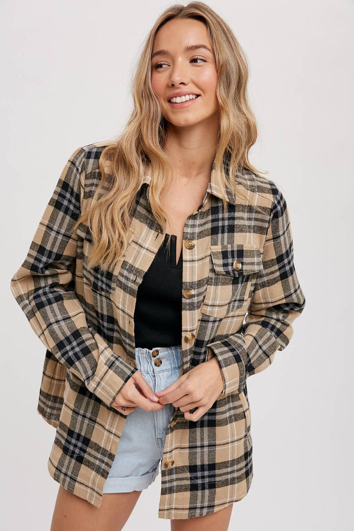 Flannel Plaid Button Up