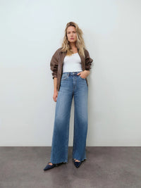 DAZE Denim Far Out Wide Leg Jeans-Stunner