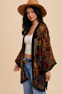 The Burnout Velvet Kimono