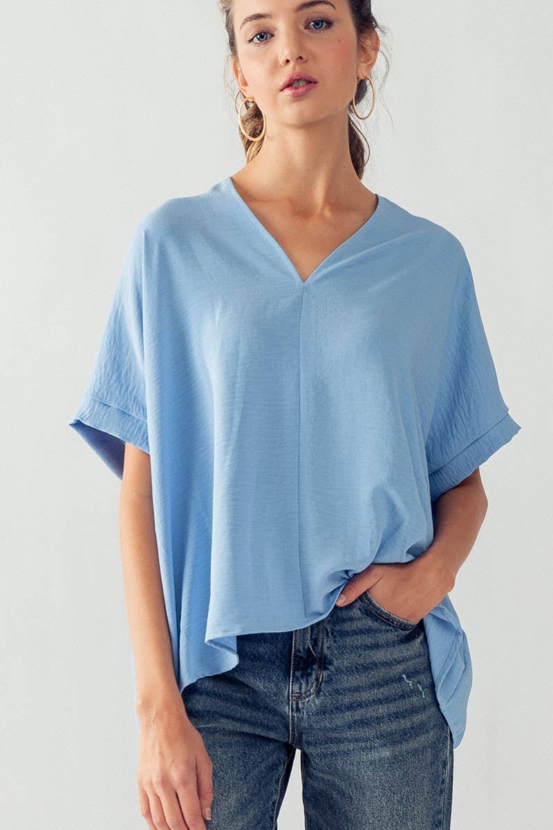 Blue Over You Vneck Top