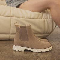 The Gianna Khaki Chunky Sole Boot