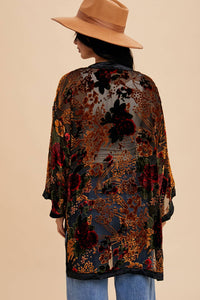 The Burnout Velvet Kimono