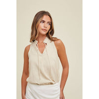 The Georgia Linen Tank Top