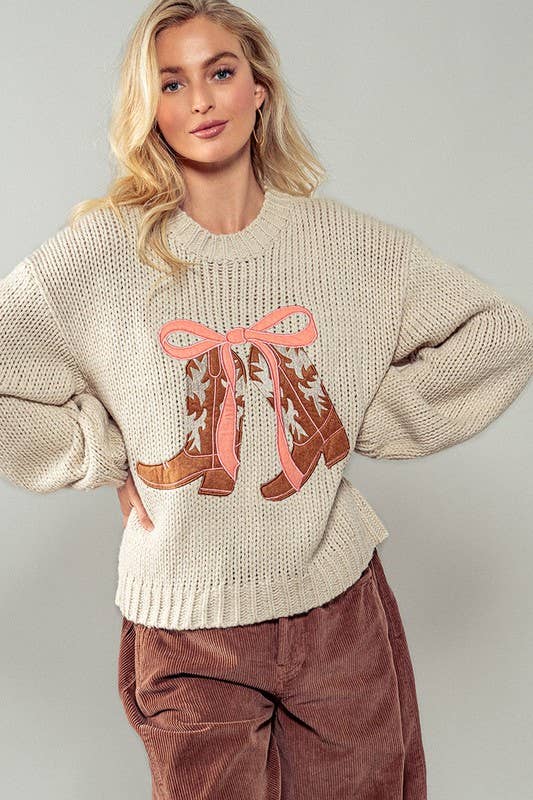 Coquette Cowgirl Knit Sweater